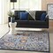 Homeroots 4 x 6 ft. Blue & Gold Intricate Area Rug 385640 - alternate 3